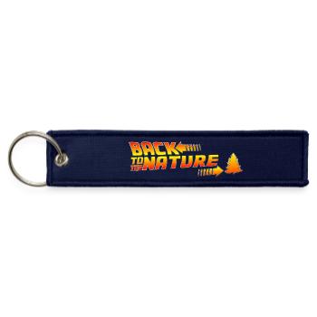Back to Nature Retro Arrow Tree - Jet Tag Keychain - navy - Front