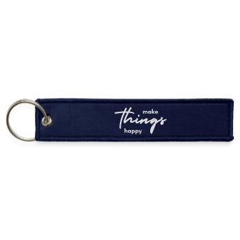 Make Things Happy - Jet Tag Keychain - navy - Front