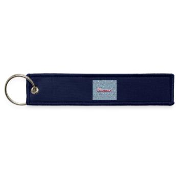 Blue Twinkles Summer - Jet Tag Keychain - navy - Front