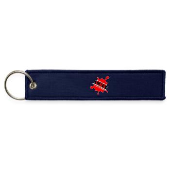 CRS Trini Design - Jet Tag Keychain - navy - Front
