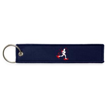 Mud Run Man – Splash Runner - Jet Tag Keychain - navy - Front