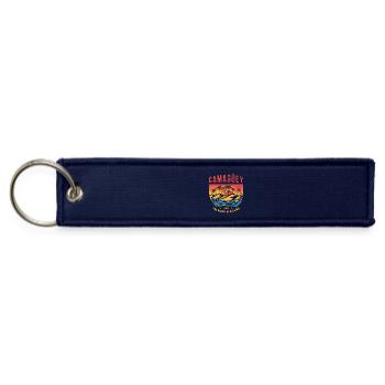 Camagüey Cuba palm beach design - Jet Tag Keychain - navy - Front