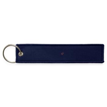 EmberE Gradient E Logo on Black - Jet Tag Keychain - navy - Front
