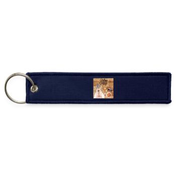 Warm and Cozy Morning - Jet Tag Keychain - navy - Front