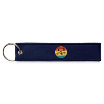 Sunset Athletics: Inclusive Sports Circle - Jet Tag Keychain - navy - Front