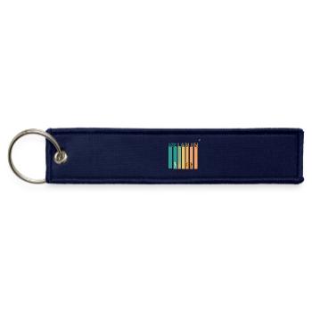 Melanin Abroad - Best gift idea - Jet Tag Keychain - navy - Front