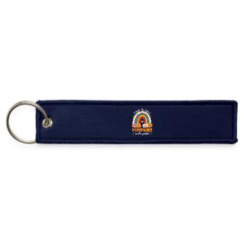 Rainbow I Teach The Cutest Pumpkins In The Patch - Jet Tag Keychain - navy - Front
