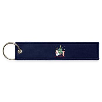 Winter Joy Tree Duo - Jet Tag Keychain - navy - Front