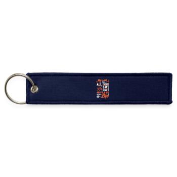 Adopt a Dog, Save a Life - Jet Tag Keychain - navy - Front