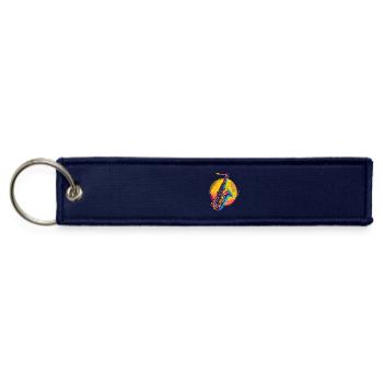 Saxophone Synthwave - Jet Tag Keychain - navy - Front