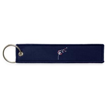 Dandelion Hearts in Flight - Jet Tag Keychain - navy - Front