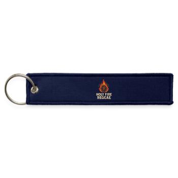 Holy Fire Reggae Lion Flame - Jet Tag Keychain - navy - Front