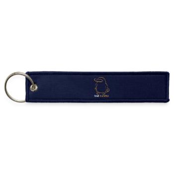 Wildlife Platypus Duck - Jet Tag Keychain - navy - Front