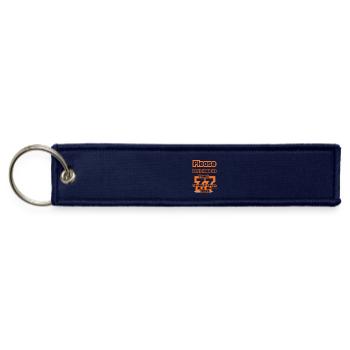 Please Don’t Make Me Count Seventy Seven Times Tee - Jet Tag Keychain - navy - Front