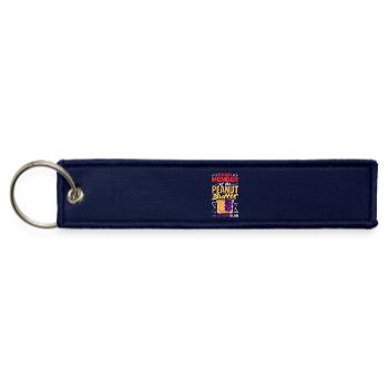 Cute Peanut Butter and Jelly Matching Friend - Jet Tag Keychain - navy - Front