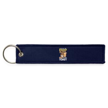 Cute Peanut Butter and Jelly Matching Friend - Jet Tag Keychain - navy - Front