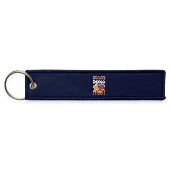 Cute Peanut Butter and Jelly Matching Friend - Jet Tag Keychain - navy - Front