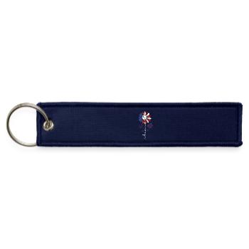 Patriotic Firework Bloom - Jet Tag Keychain - navy - Front
