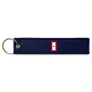 Blue Star Mother - one star service flag - Jet Tag Keychain - navy - Front