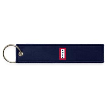 Blue Star Mother Military Service Flag - 4 stars - Jet Tag Keychain - navy - Front