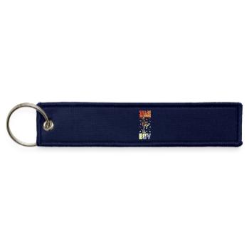 Funny Snare Drummer Boy - Jet Tag Keychain - navy - Front