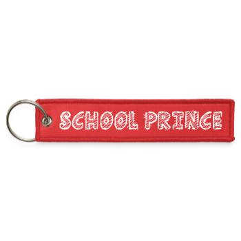 School prince  - Jet Tag Keychain - red - Front