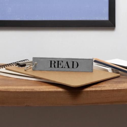 READ - Jet Tag Keychain