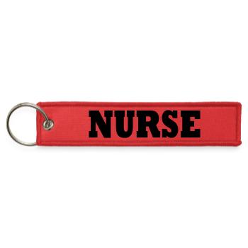 Nurse - Jet Tag Keychain - red - Front