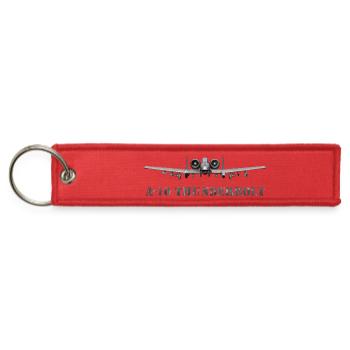 A10 Thunderbolt Frontline Print - Jet Tag Keychain - red - Front