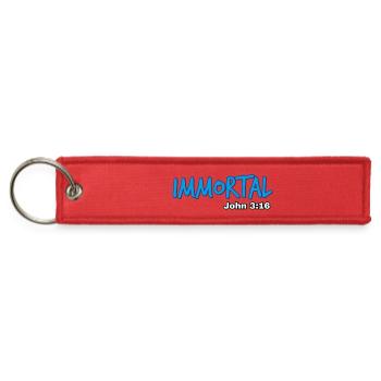 Immortal John 316 Inspiring Design - Jet Tag Keychain - red - Front