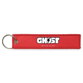 GHOST Style Club - Jet Tag Keychain - red - Front