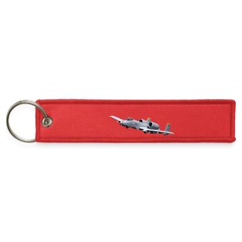 A-10 - Jet Tag Keychain - red - Front