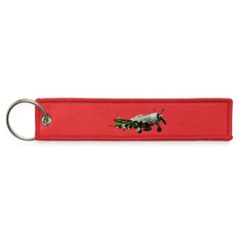 P-47 Thunderbolt - Jet Tag Keychain - red - Front