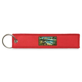 Jamaica Reggae Vibes - Jet Tag Keychain - red - Front