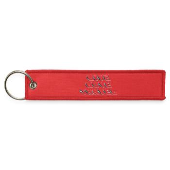 Live Love Aesthetic Glitch Art - Jet Tag Keychain - red - Front