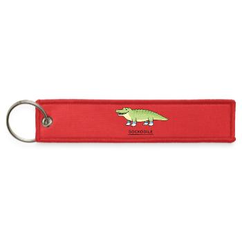 Sockodile Alligator Tee - Jet Tag Keychain - red - Front