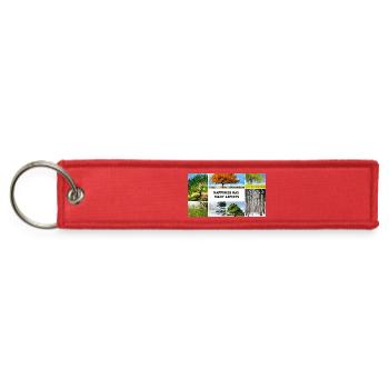 Enjoying every season of life - Jet Tag Keychain - red - Front