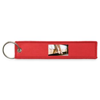 Female feet - Jet Tag Keychain - red - Front