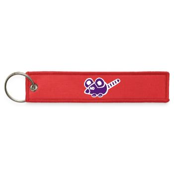 Mouse Mice Rat - Jet Tag Keychain - red - Front