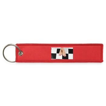 Female feet - Jet Tag Keychain - red - Front