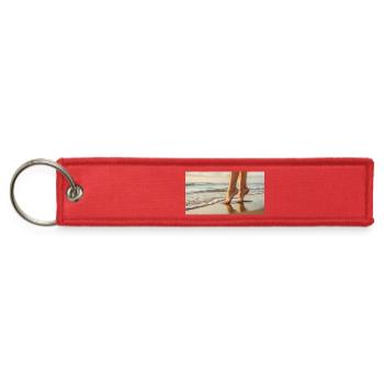 Beach feet - Jet Tag Keychain - red - Front