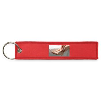 Healthy feet - Jet Tag Keychain - red - Front