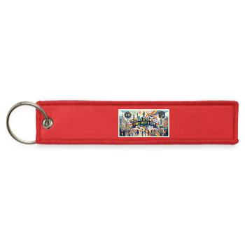 Pride Month 2026 Love Is Love Inclusive Community  - Jet Tag Keychain - red - Front