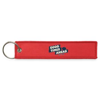 Good Times Ahead 1962 Retro - Jet Tag Keychain - red - Front