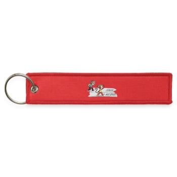 Funny School Vs Holiday Monkey Back To School Shir - Jet Tag Keychain - red - Front