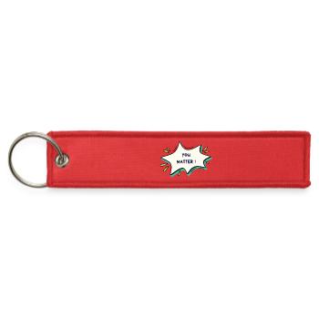 You Matter – Positive & Colorful Design - Jet Tag Keychain - red - Front