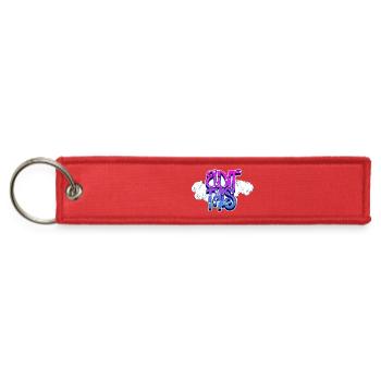 Edit This Tee - Jet Tag Keychain - red - Front