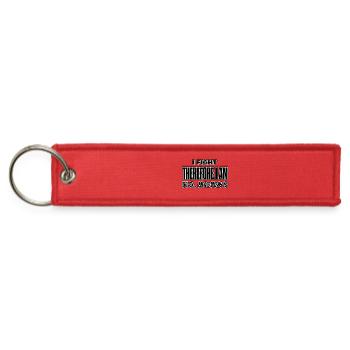 Fighter Mindset | I Fight Therefore I Am - Jet Tag Keychain - red - Front