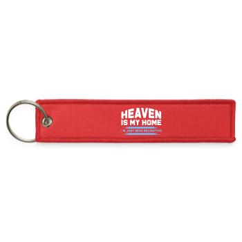 Heaven Is My Home Religious Christian - Jet Tag Keychain - red - Front