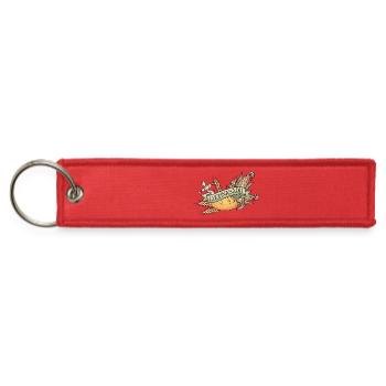 Lughnasadh Grain Banner - Jet Tag Keychain - red - Front